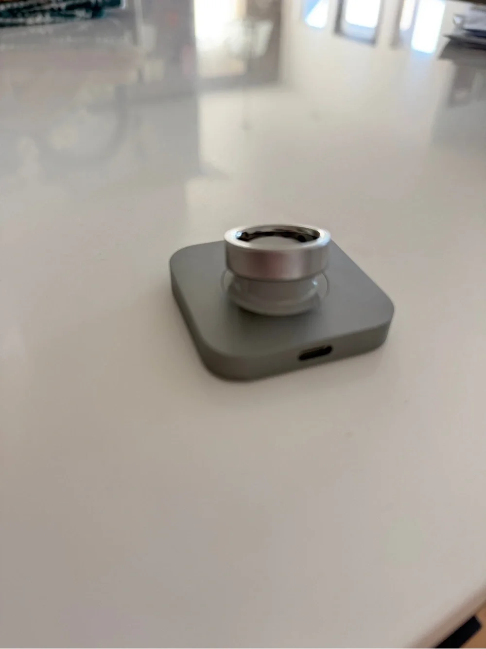 Simple Gray Band Ring